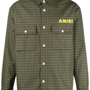 Amiri logo-print shirt jacket