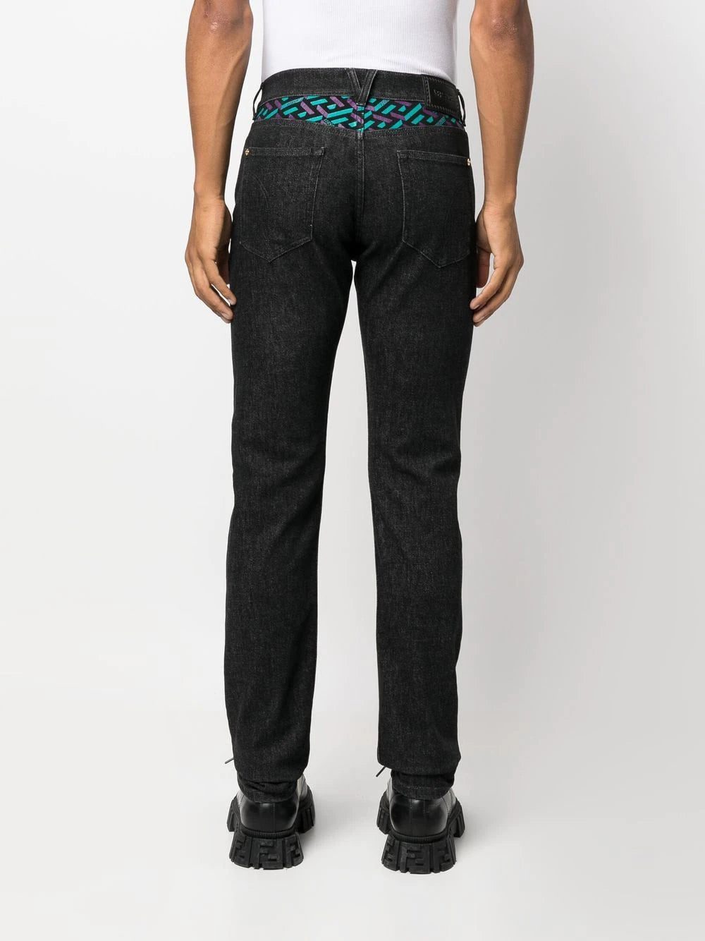 Versace La Greca straight-leg jeans - Image 4