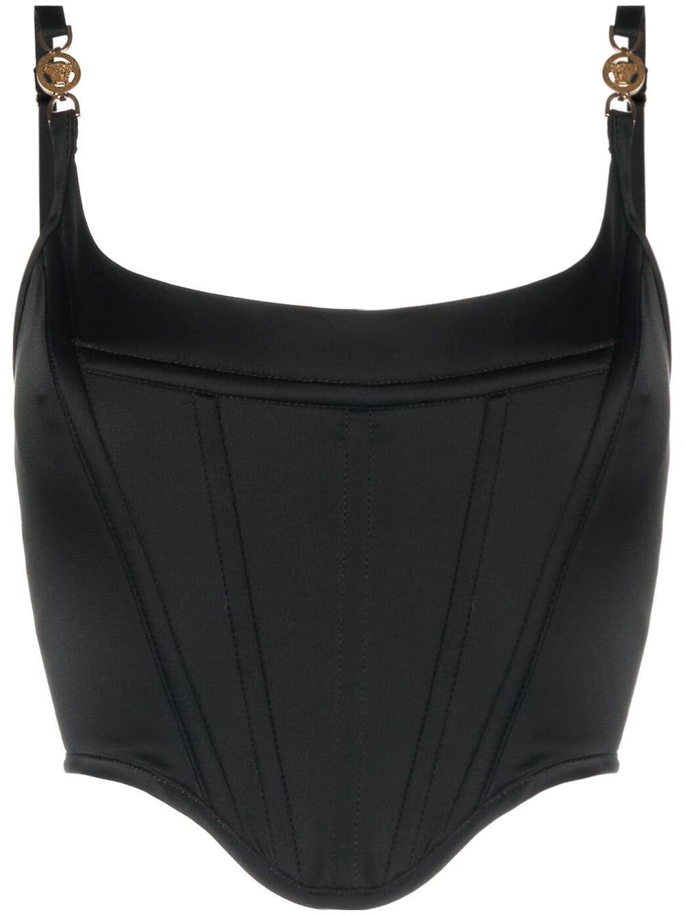 Versace Medusa detail corset top