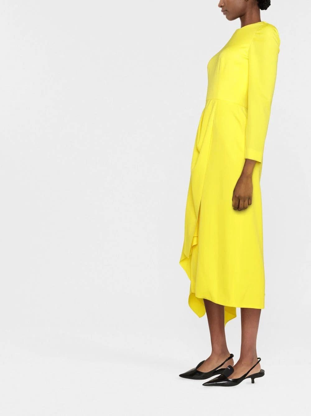 Alexander McQueen draped midi dress - Image 4