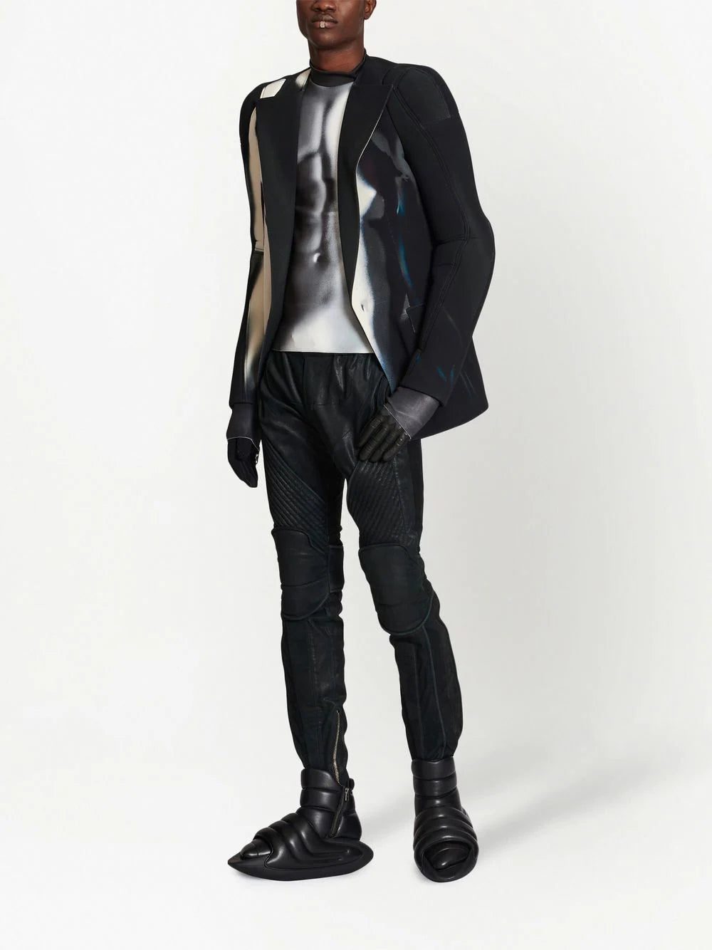 Balmain graphic body print blazer - Image 2