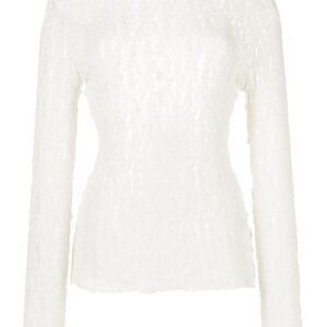Balmain open-knit round-neck jumper