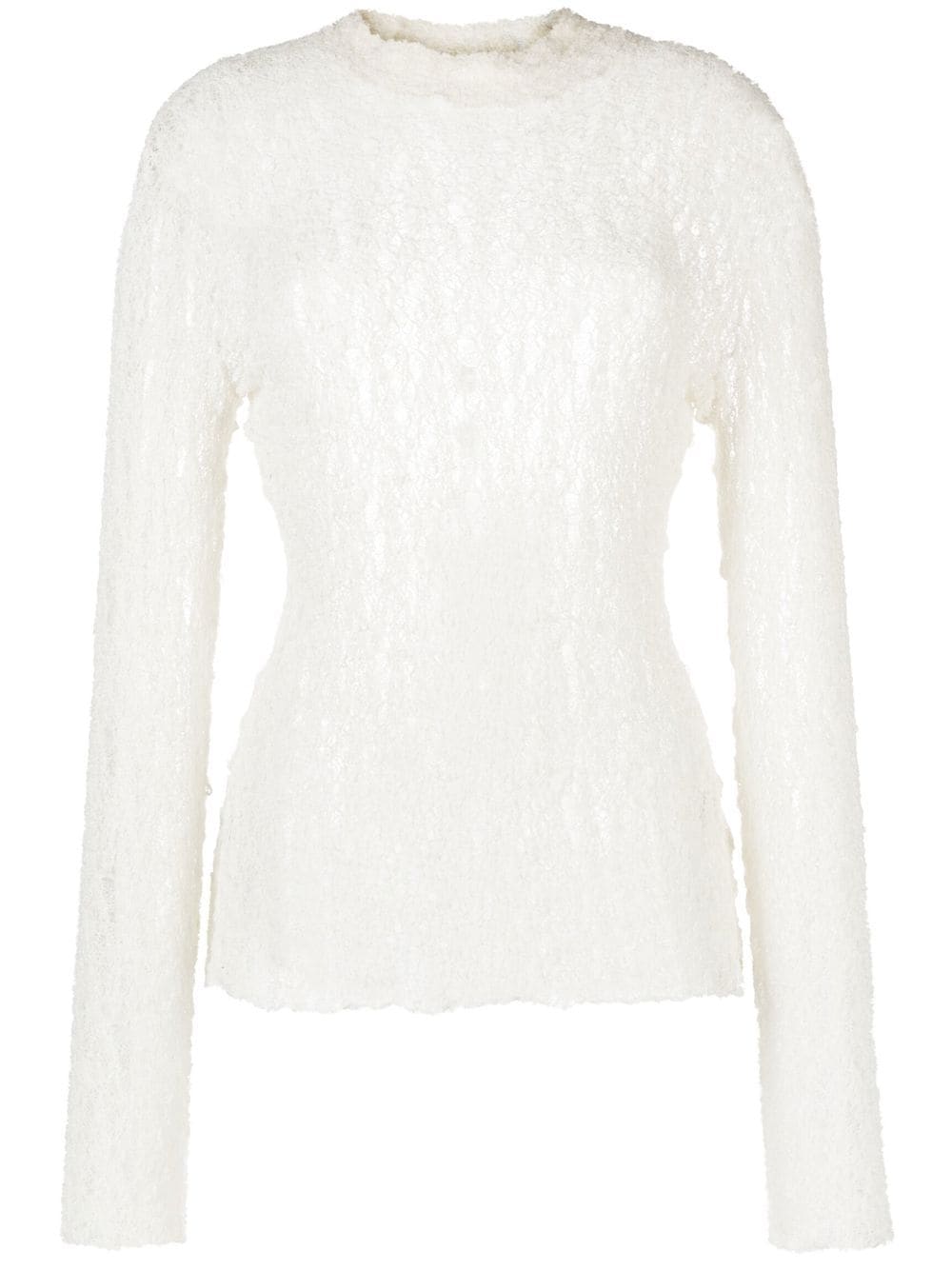 Balmain open-knit round-neck jumper