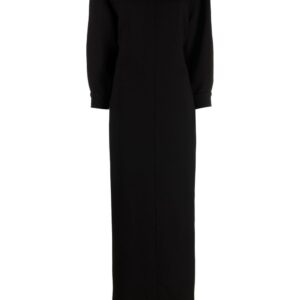 Saint Laurent Black Open Back Maxi Dress