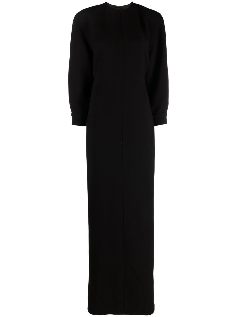 Saint Laurent Black Open Back Maxi Dress