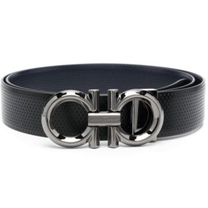 Ferragamo logo-buckle leather belt