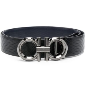 Ferragamo logo-buckle leather belt