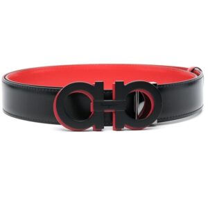 Ferragamo Gancini-buckle leather belt