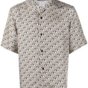 Amiri silk graphic-print shirt