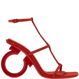 Ferragamo  Elina 105mm suede sandals