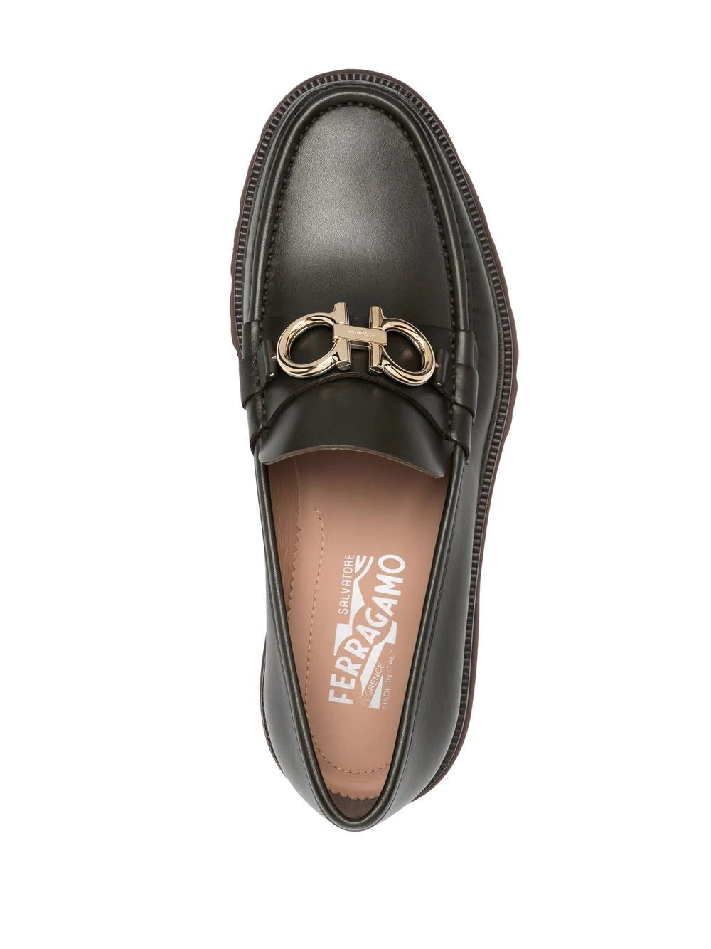 Ferragamo Gancini chunky leather loafers - Image 4