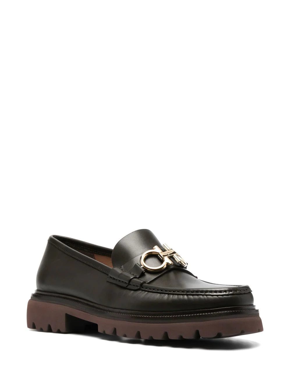 Ferragamo Gancini chunky leather loafers - Image 2