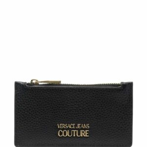 Versace Jeans Couture logo-appliqué leather cardholder