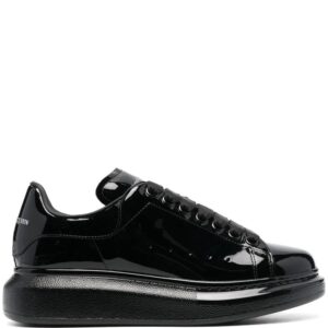 Alexander Mcqueen patent-leather low-top sneakers