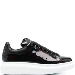 Alexander Mcqueen patent-leather low-top sneakers