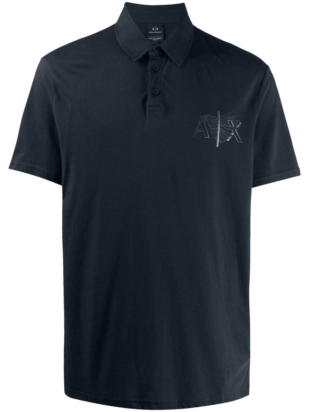 Armani Exchange logo-print short-sleeve polo shirt