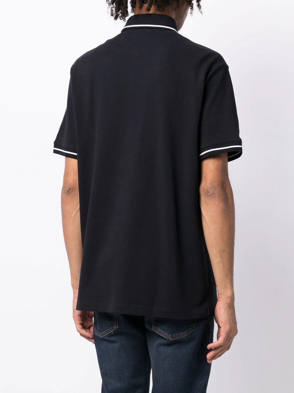 Armani Exchange logo-print short-sleeved polo shirt - Image 3