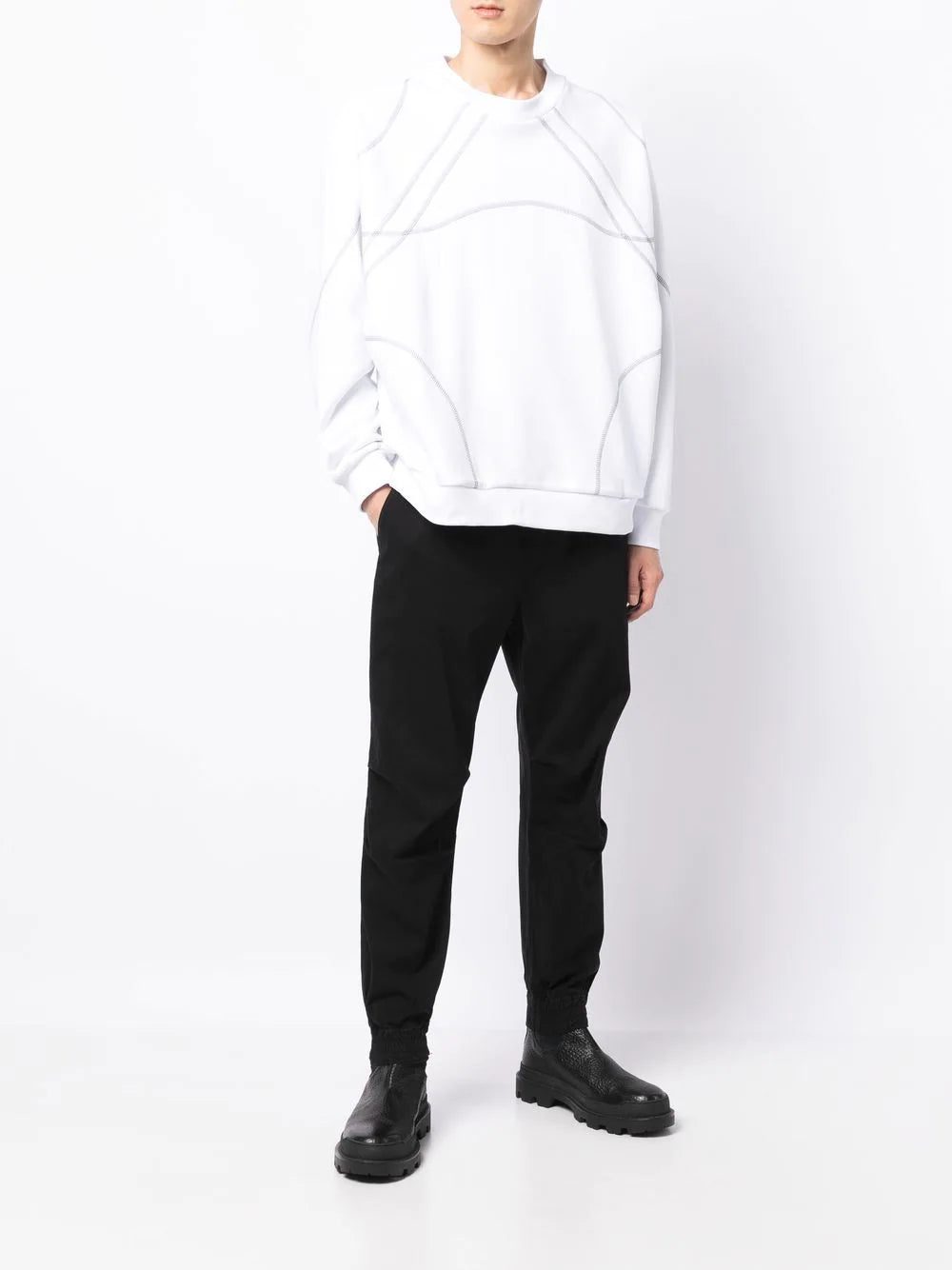 Armani Exchange drawstring-waist track pants. - Image 2