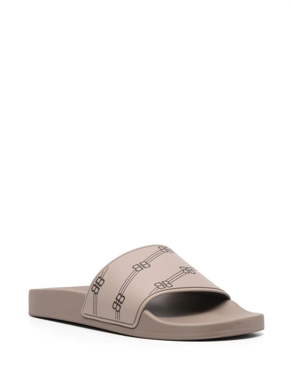 Balenciaga monogram-print Pool slides - Image 2