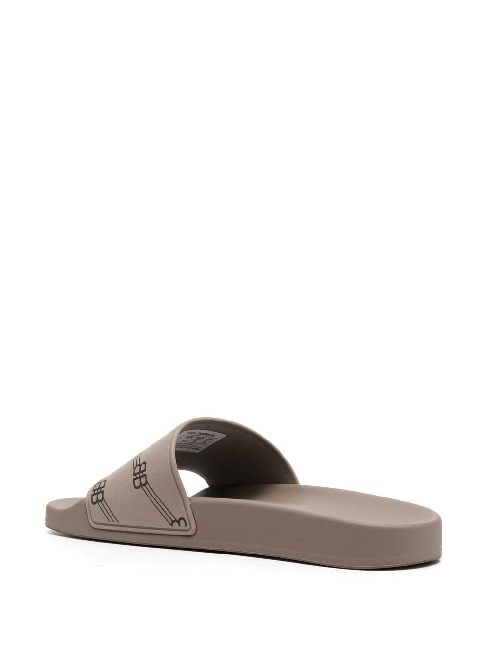 Balenciaga monogram-print Pool slides - Image 3