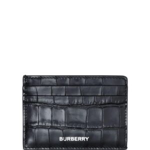 Burberry crocodile-effect leather wallet
