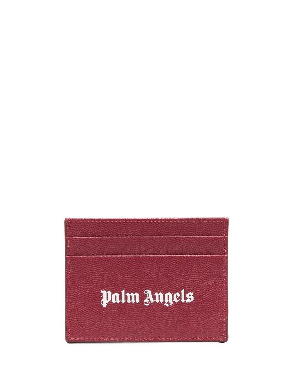 Palm Angels Gothic logo-print cardholder