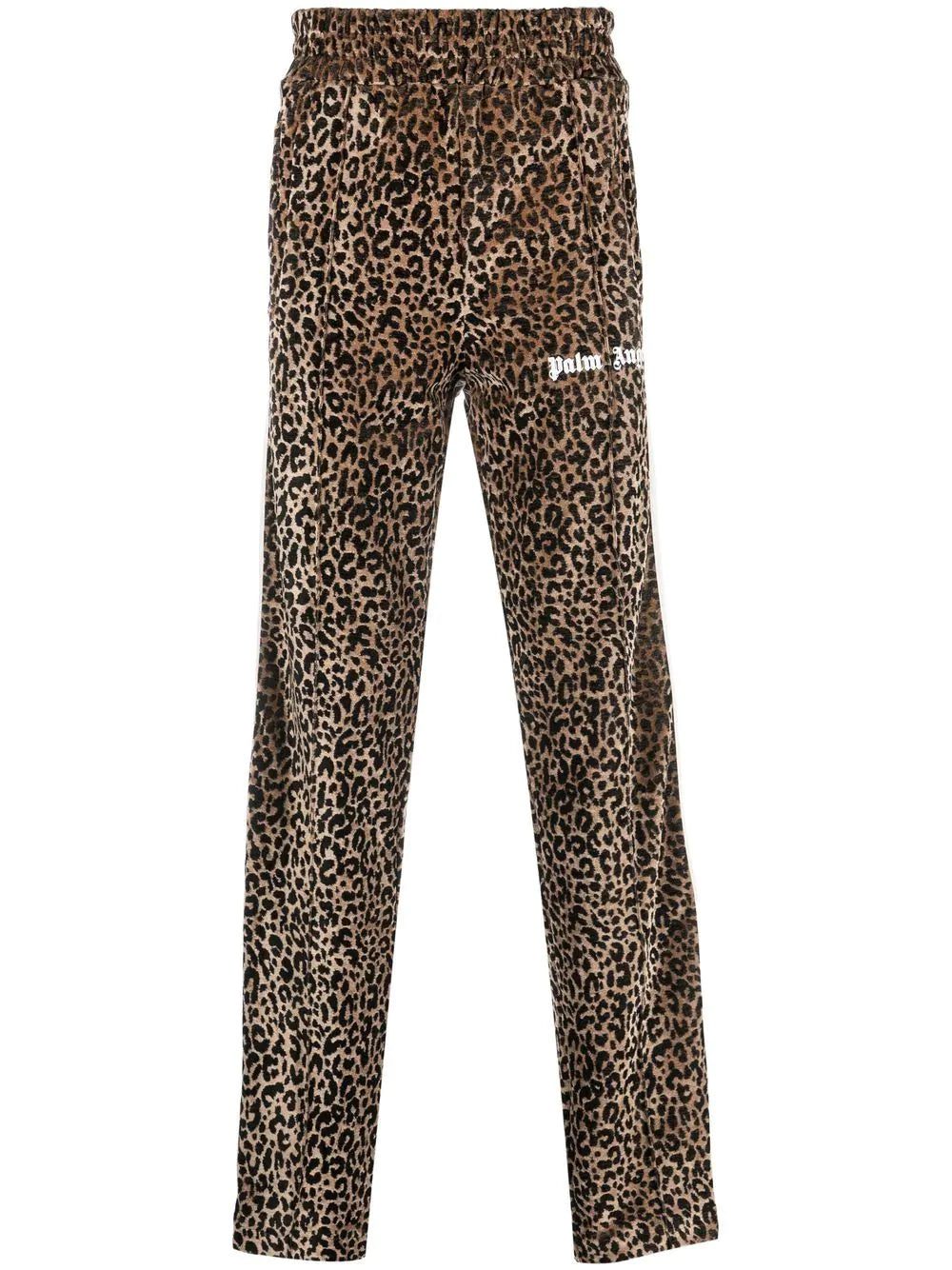 Palm Angels leopard-print track pants