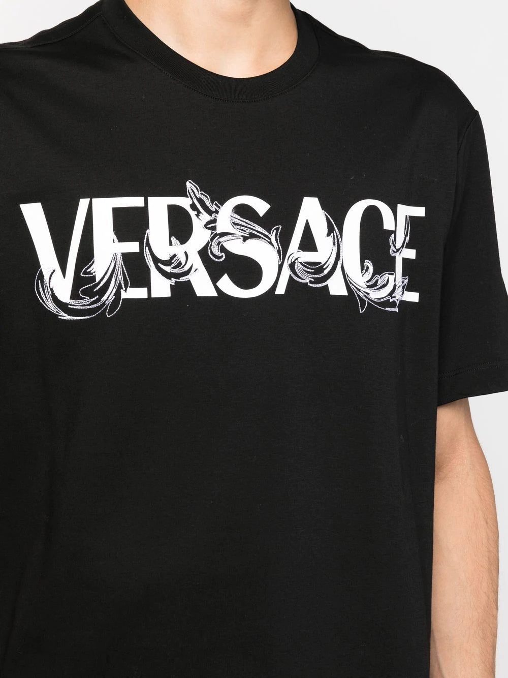 Versace logo-print detail T-shirt - Image 4