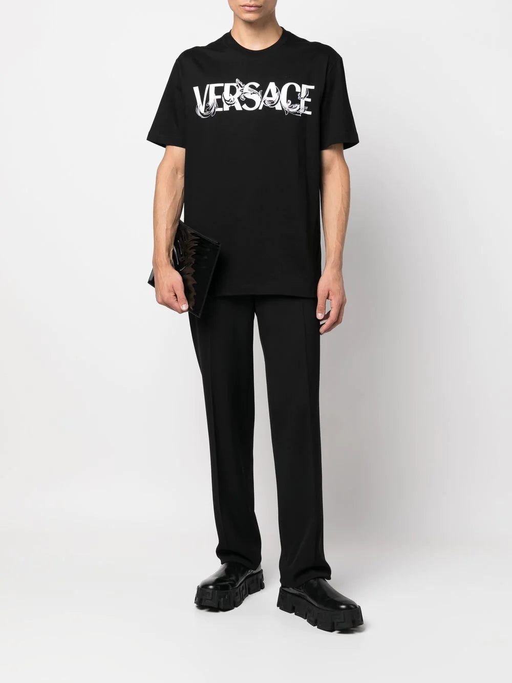 Versace logo-print detail T-shirt - Image 2