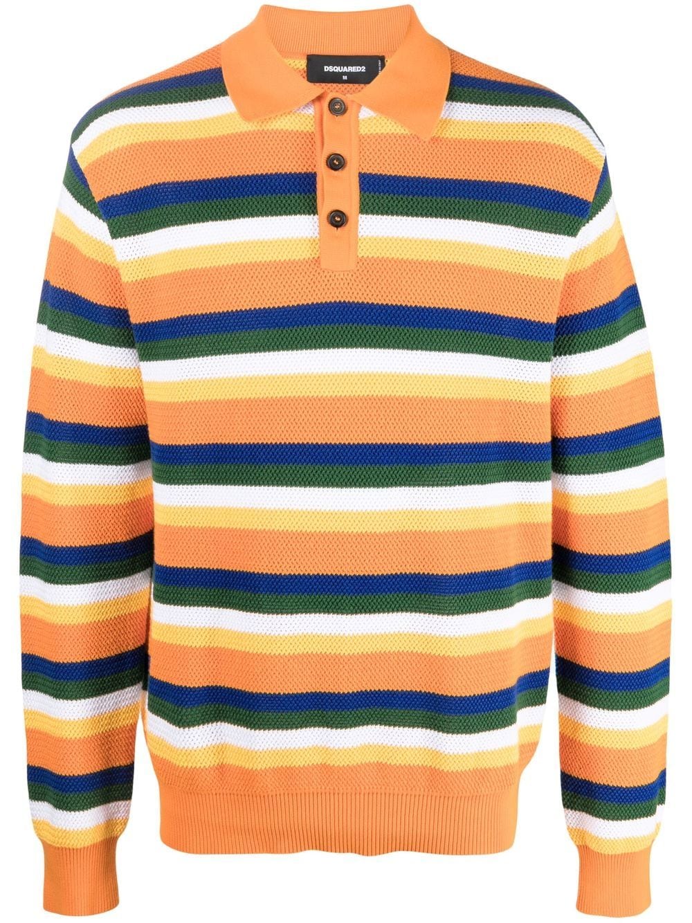 Dsquared2 horizontal-stripe polo shirt