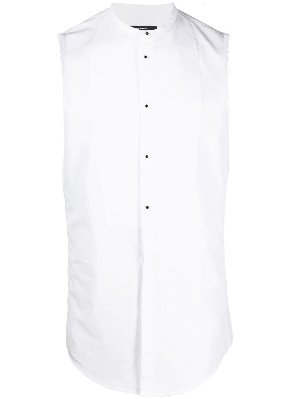 Dsquared2 collarless button-up shirt