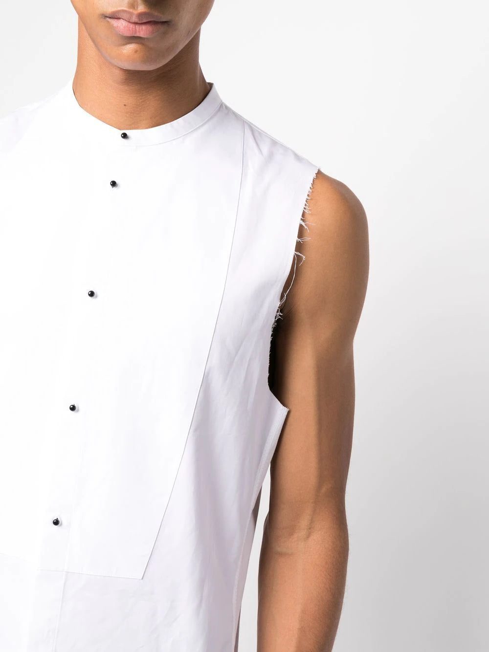 Dsquared2 collarless button-up shirt - Image 4