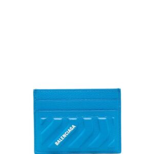 Balenciaga logo-print leather cardholder