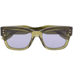 Gucci Eyewear square transparent-frame sunglasses