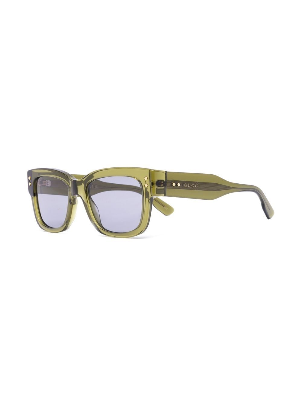 Gucci Eyewear square transparent-frame sunglasses - Image 2