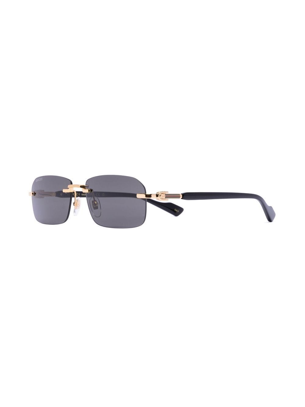 Gucci Eyewear rimless rectangle-frame sunglasses - Image 2