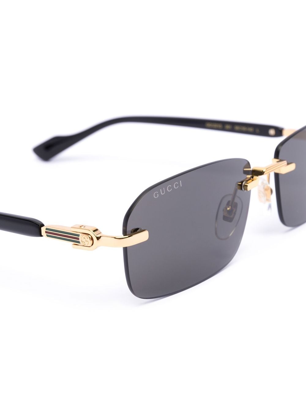 Gucci Eyewear rimless rectangle-frame sunglasses - Image 3
