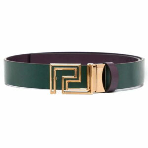 Versace Greca reversible leather belt