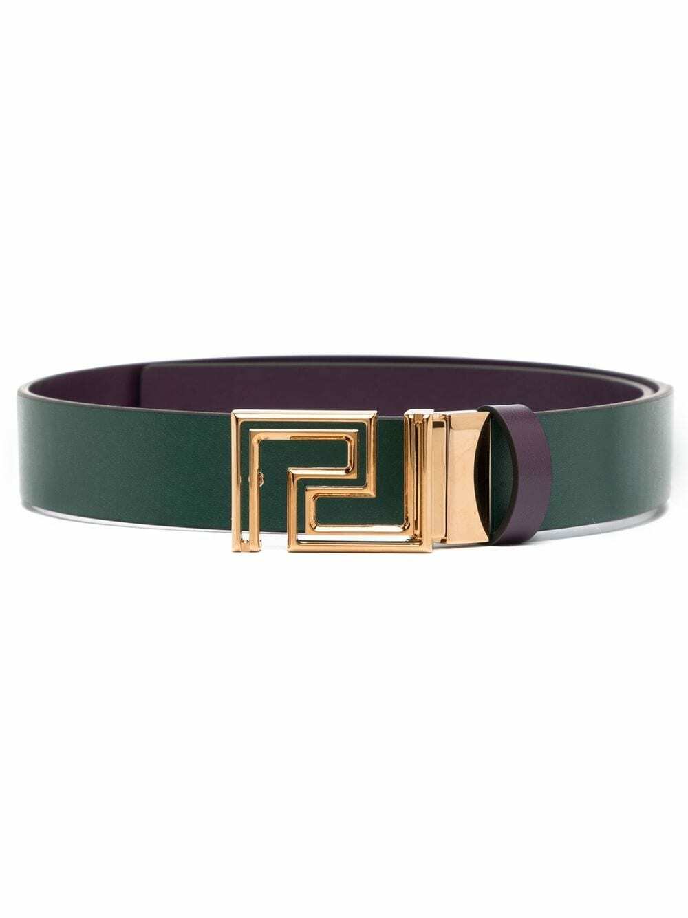 Versace Greca reversible leather belt
