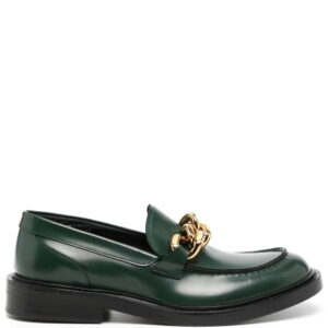 Versace chain-detail leather loafers