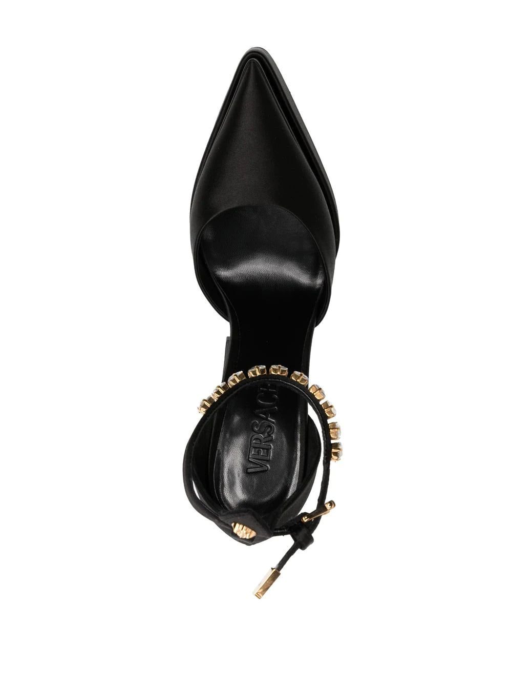 Versace 120mm satin platform sandals - Image 4