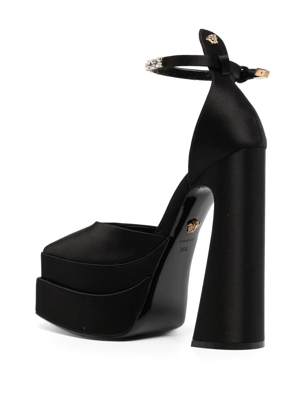 Versace 120mm satin platform sandals - Image 3