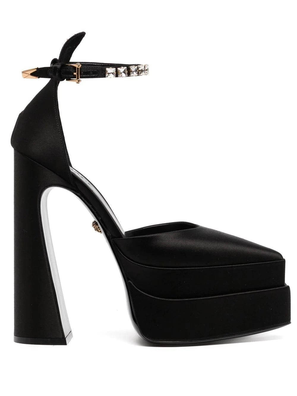Versace 120mm satin platform sandals
