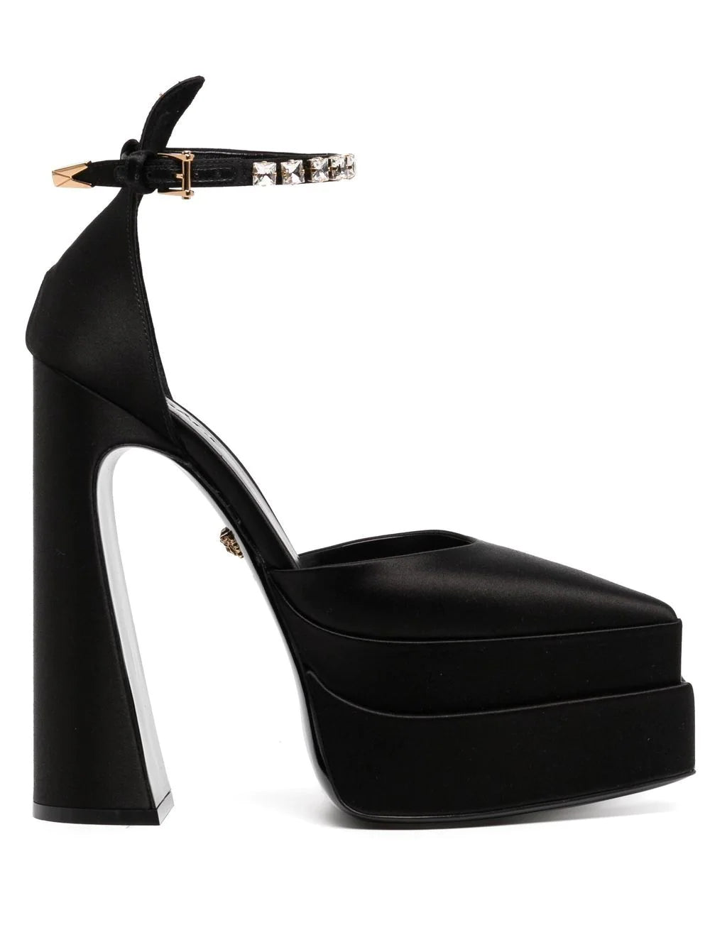 Versace 120mm satin platform sandals