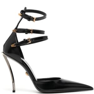 Versace 120mm pointed-toe leather sandals