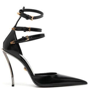 Versace 120mm pointed-toe leather sandals