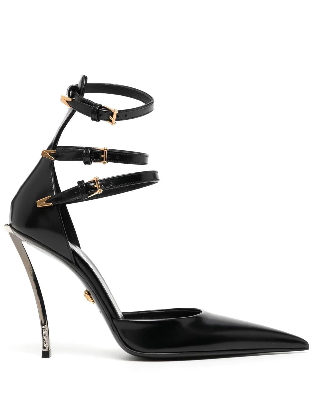 Versace 120mm pointed-toe leather sandals