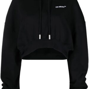 Off-White  cropped drawstring hoodie