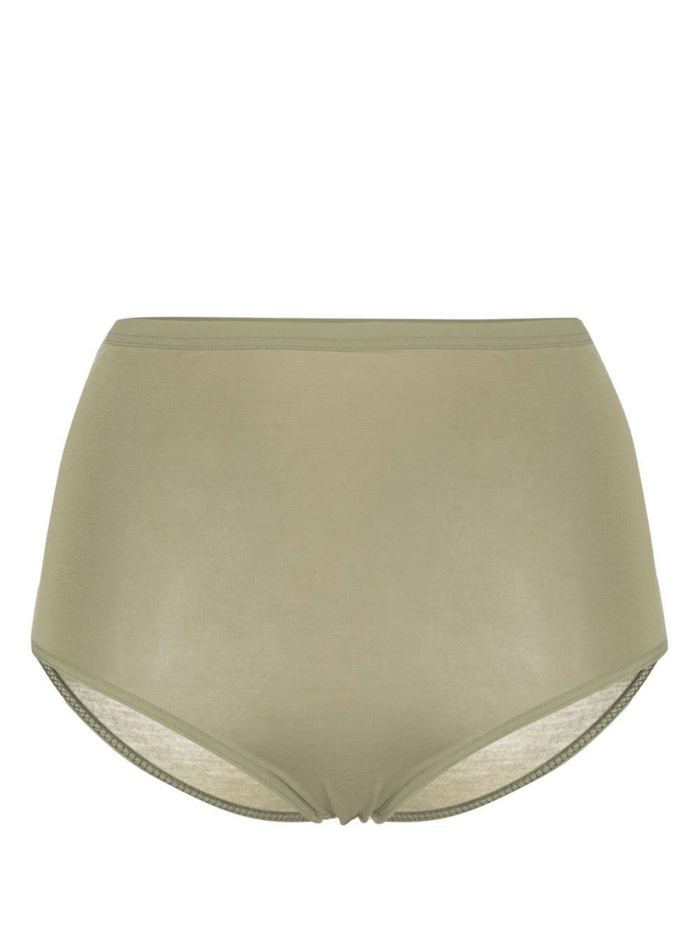 Baserange high-waisted semi-sheer briefs