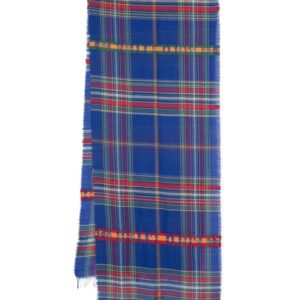 Polo Ralph Lauren  logo-embroidered-plaid scarf